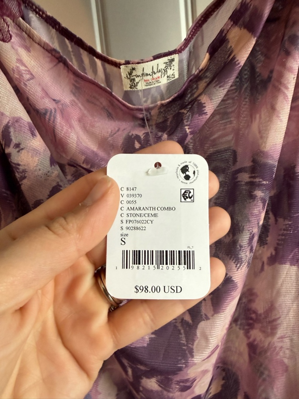 NWT Free People Intimately Suddenly Fine maxi slip, size S - Picture 6 of 6